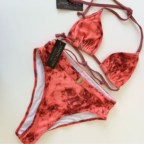 Yandy Two Piece Tie-Dye Bikini Set Swimwear NEW - Picture 1 of 16